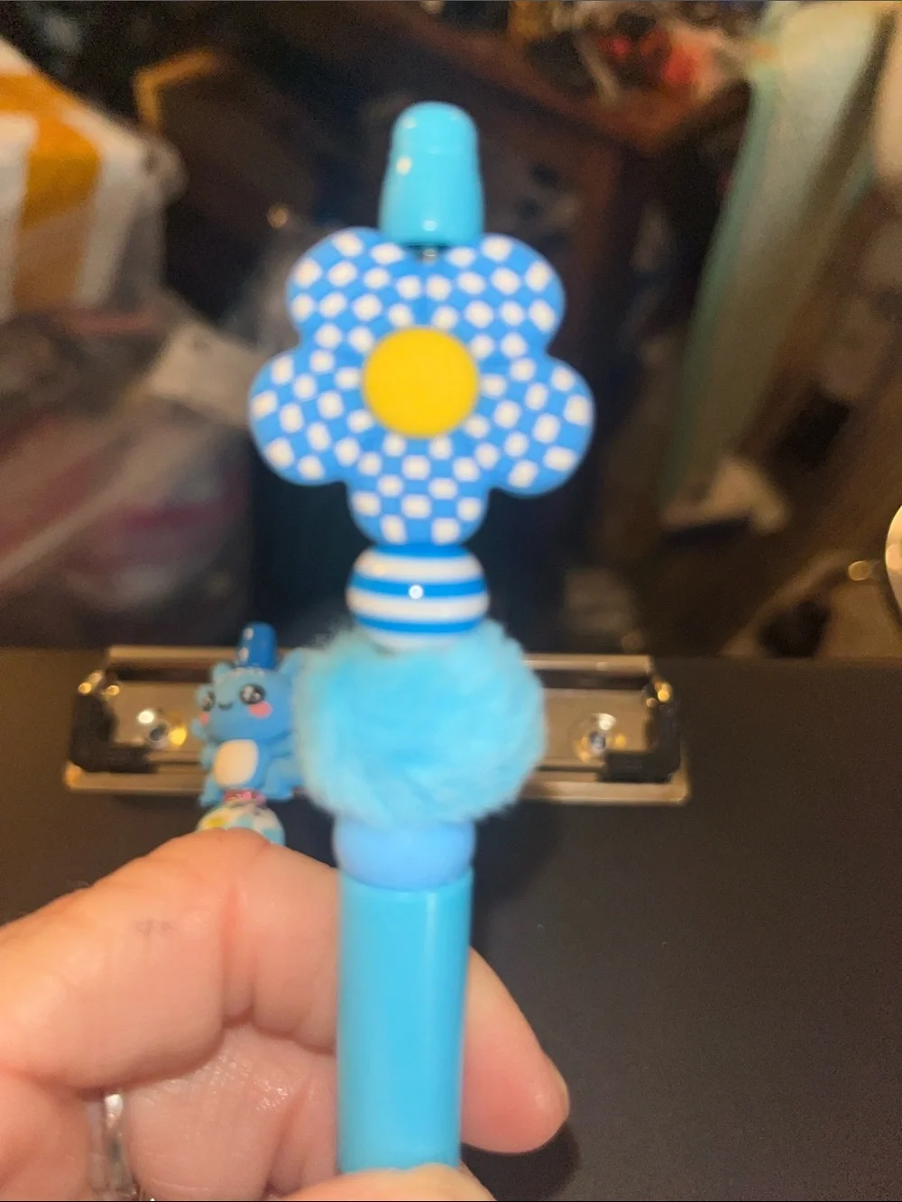 Double your fun with these 2 pens. Playful axolotil 3d silicone beaded pen set09
